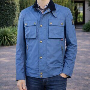 Belstaff Navy Racemaster Waxed Cotton Mens Jacket